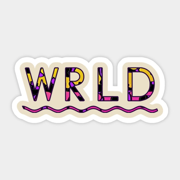 WRLD Colorfull Sticker by Ryzen 5